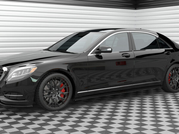 Alternative view of Maxton Design Gloss Black Side Skirts For Mercedes-Benz Long W222