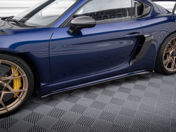 Alternative view of Maxton Design Gloss Black Side Skirts For Porsche 718 Cayman GT4 RS 982c