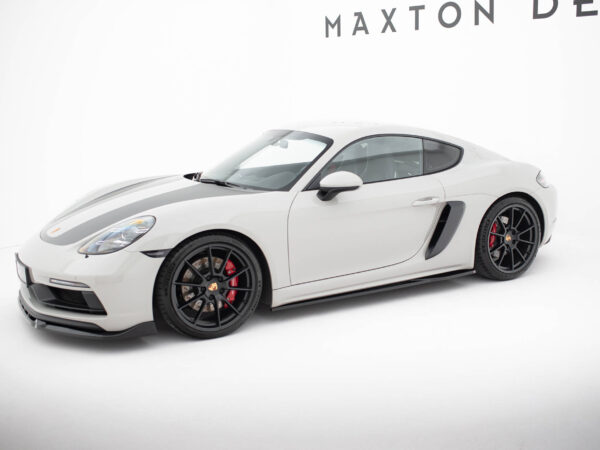 Alternative view of Maxton Design Gloss Black Side Skirts for Porsche 718 Cayman GTS 982c