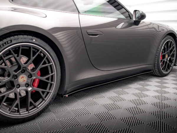Alternative view of Maxton Design Gloss Black Side Skirts For Porsche 911 Carrera 4S 992