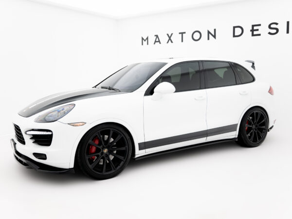 Alternative view of Maxton Design Gloss Black Side Skirts For Porsche Cayenne 92A MK2