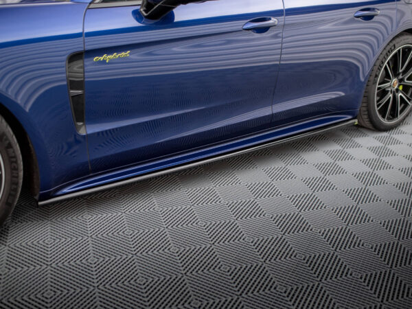 Alternative view of Maxton Design Gloss Black Side Skirts For Porsche Panamera 971 E-Hybrid Facelift