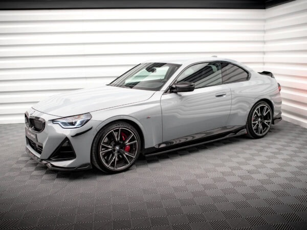 Alternative view of Maxton Design Gloss Black Side Skirts V.1 For BMW 2 Series G42 M240i M Sport