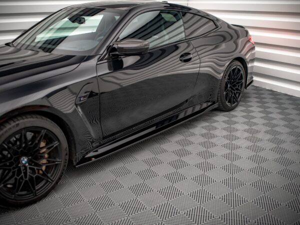 Alternative view of Maxton Design Gloss Black Side Skirts V.1 For BMW M4 Series G82