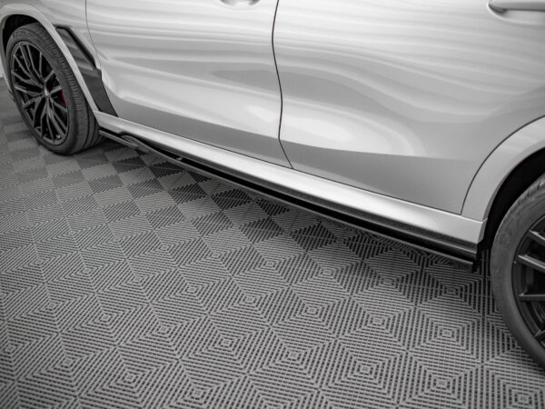 Alternative view of Maxton Design Gloss Black Side Skirts V.1 For BMW X6M F96 X6 G06 M Sport