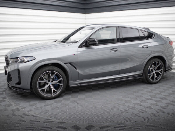 Alternative view of Maxton Design Gloss Black Side Skirts V.1 For BMW X6 G06 M Sport LCI