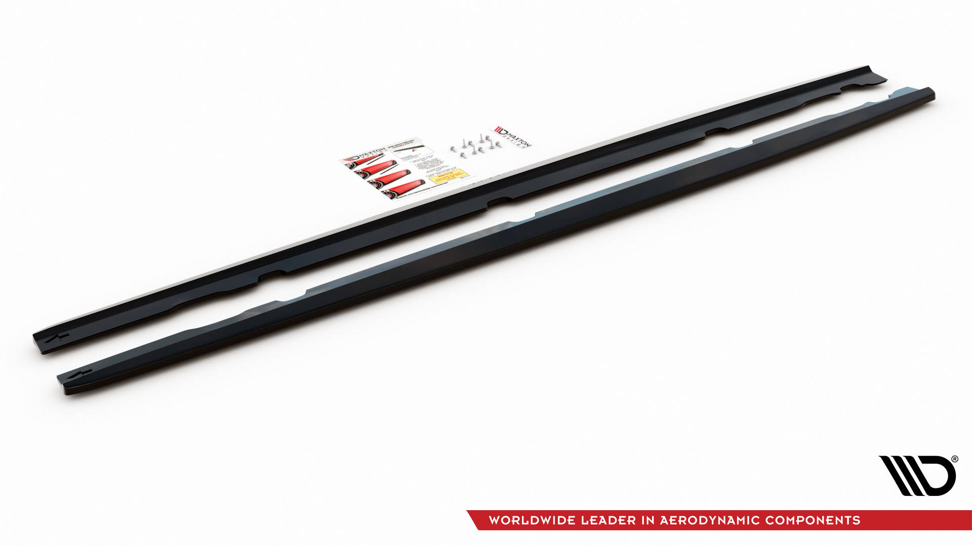 Maxton design gloss black side skirts v. 1 for mercedes-benz amg c63 c205 lci - image 4