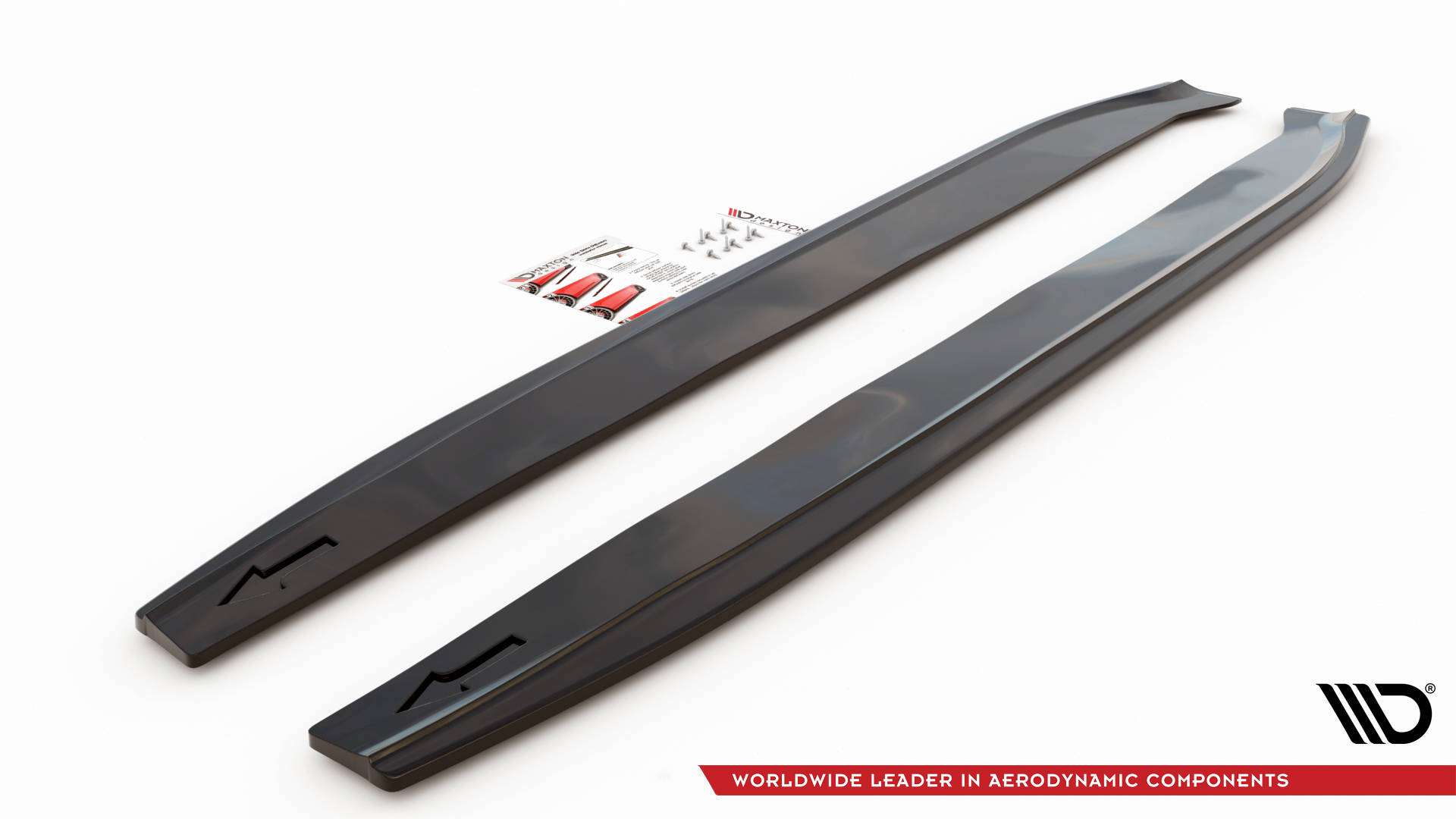 Maxton design gloss black side skirts v. 1 for mercedes-benz amg c253 lci - image 4