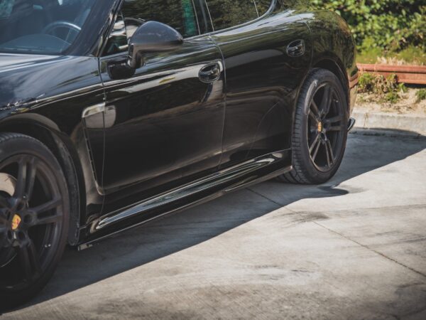 Alternative view of Maxton Design Gloss Black Side Skirts V.1 For Porsche Panamera 970 Turbo Facelift