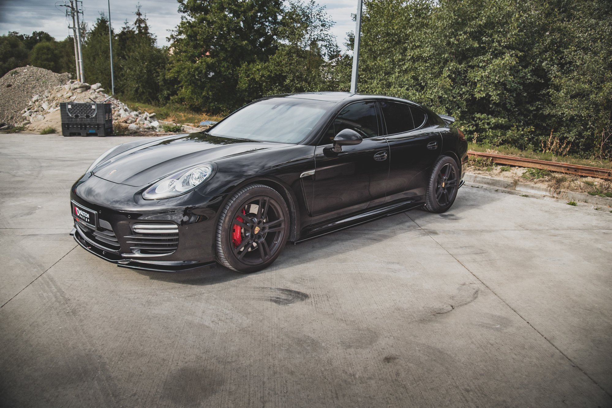 Maxton design gloss black side skirts v. 1 for porsche panamera 970 turbo facelift - image 4