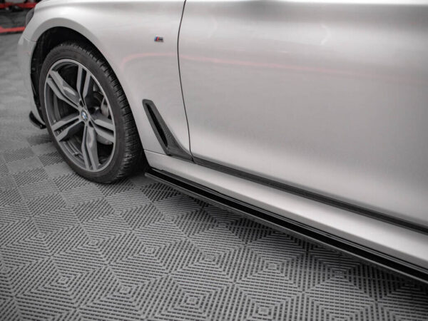 Alternative view of Maxton Design Gloss Black Side Skirts V.1 For BMW 7 Series G12 Long M Sport