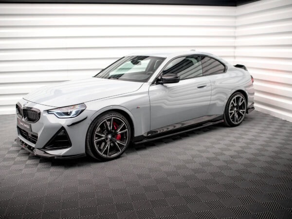 Alternative view of Maxton Design Gloss Black Side Skirts V.2 For BMW 2 Series G42 M240i M Sport
