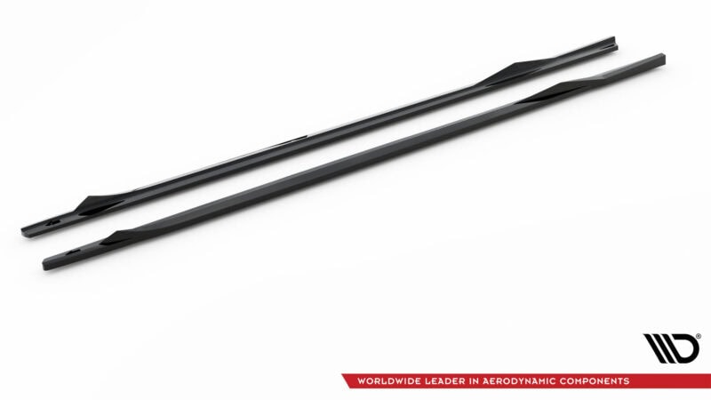 Maxton design gloss black side skirts v. 2 for bmw 2 series g42 m240i m sport