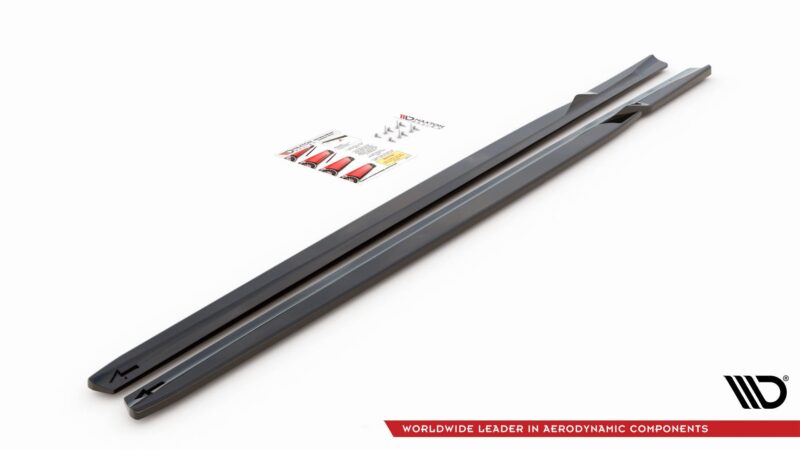Maxton design gloss black side skirts v. 2 for bmw m2 f87