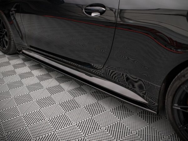 Alternative view of Maxton Design Gloss Black Side Skirts V.2 For BMW M4 Series G82