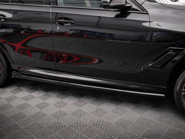 Alternative view of Maxton Design Gloss Black Side Skirts V.2 For BMW X6M F96 X6 G06 M Sport