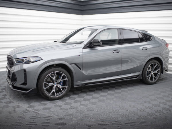 Alternative view of Maxton Design Gloss Black Side Skirts V.2 For BMW X6 G06 M Sport LCI