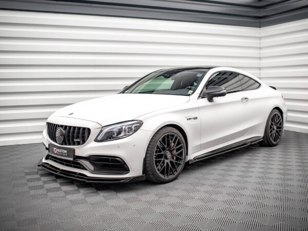 Alternative view of Maxton Design Gloss Black Side Skirts V.2 For Mercedes-Benz AMG C63 C205