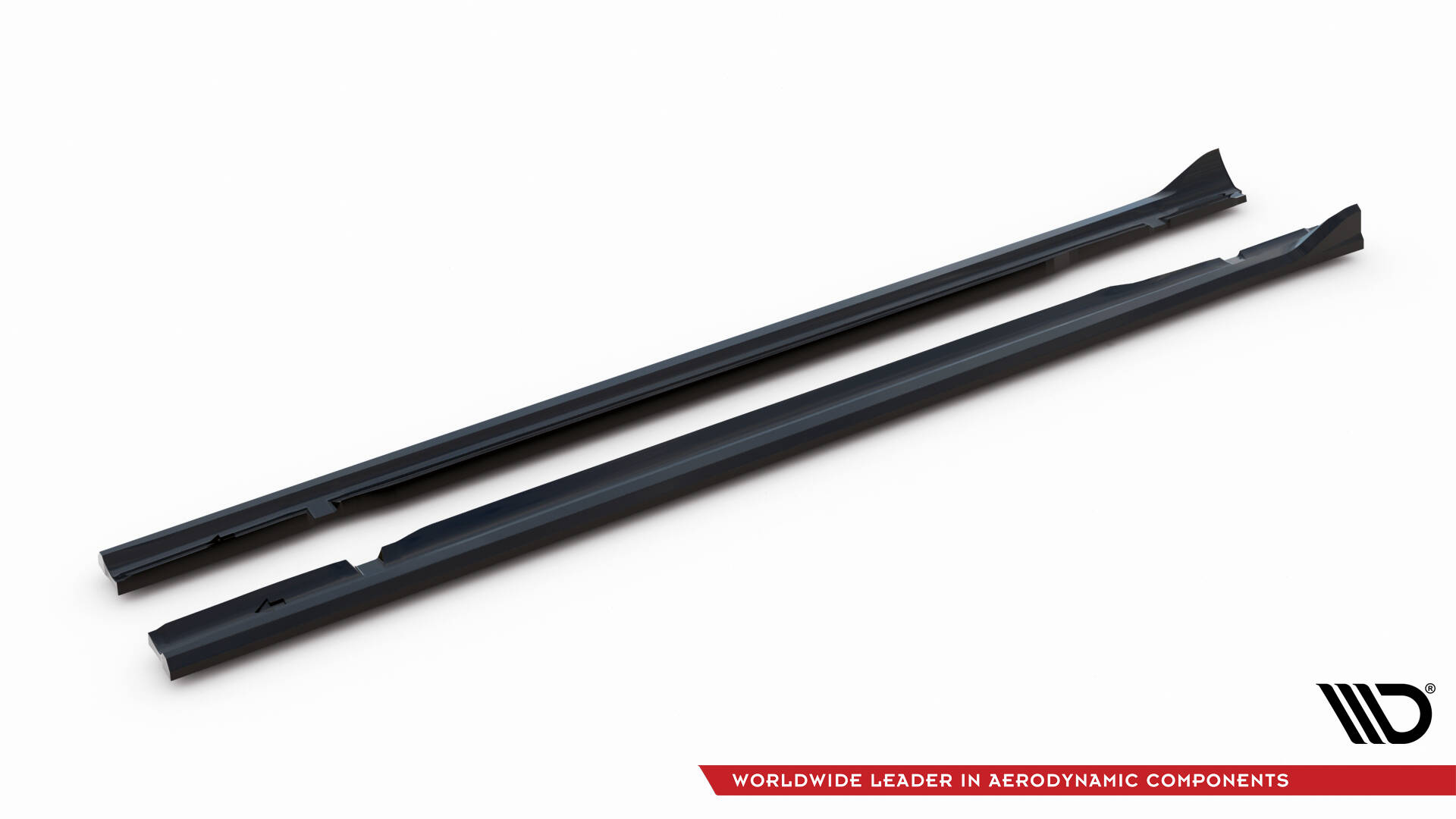 Maxton design gloss black side skirts v. 2 for mercedes-benz amg c63 w205 s205 - image 5