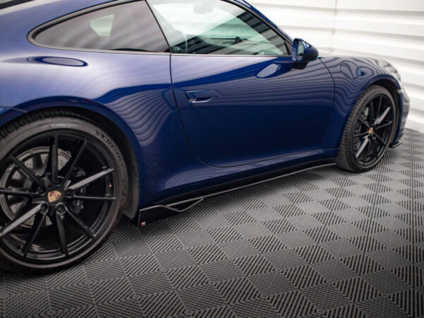 Alternative view of Maxton Design Gloss Black Side Skirts V.2 For Porsche 911 Carrera Aero Carrera 992 GTS