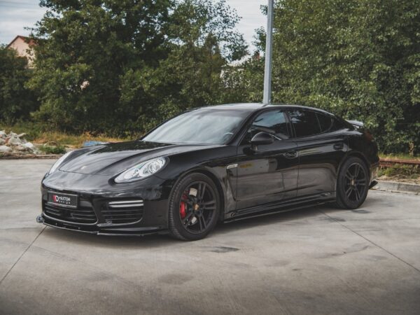 Alternative view of Maxton Design Gloss Black Side Skirts V.2 For Porsche Panamera 970 Turbo Facelift