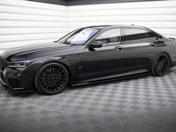 Alternative view of Maxton Design Gloss Black Side Skirts V.2 For BMW 7 Series G12 Long M Sport