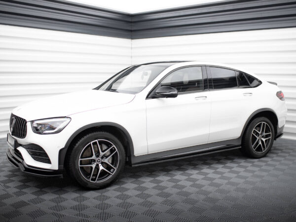 Alternative view of Maxton Design Gloss Black Side Skirts V.3 For Mercedes-Benz AMG C253