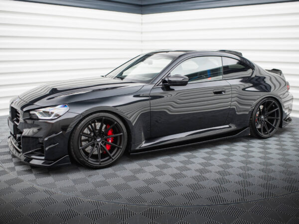 Alternative view of Maxton Design Gloss Black Side Skirts V.4 For BMW M2 Series G87