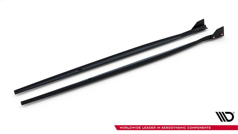 Maxton design gloss black side skirts v. 4 for bmw 1 series f20 f21 m140i m sport lci