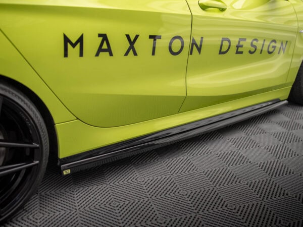 Alternative view of Maxton Design Gloss Black Side Skirts V.4 For BMW 1 Series F40 M135i M Sport