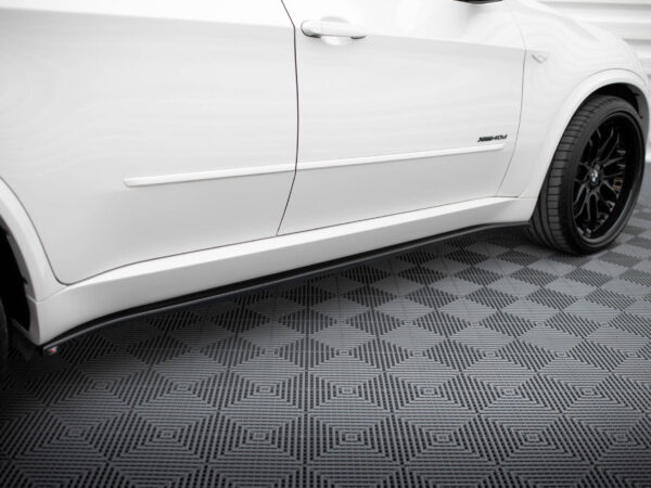 Alternative view of Maxton Design Gloss Black Side Skirts For BMW X5 E70 M Sport LCI