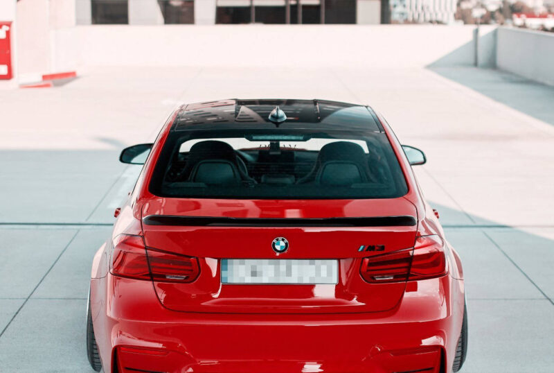 Maxton design gloss black spoiler for bmw m3 f80
