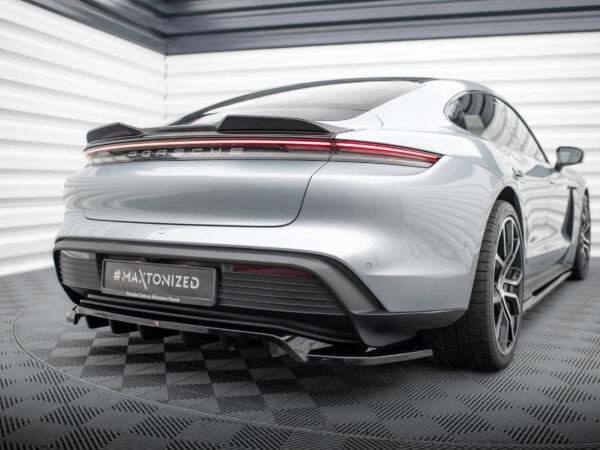Alternative view of Maxton Design Gloss Black 3D Style Boot Spoiler For Porsche Taycan 9J1 GTS MK1