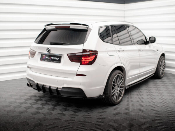 Alternative view of Maxton Design Gloss Black Roof Spoiler For BMW X3 F25 M Sport