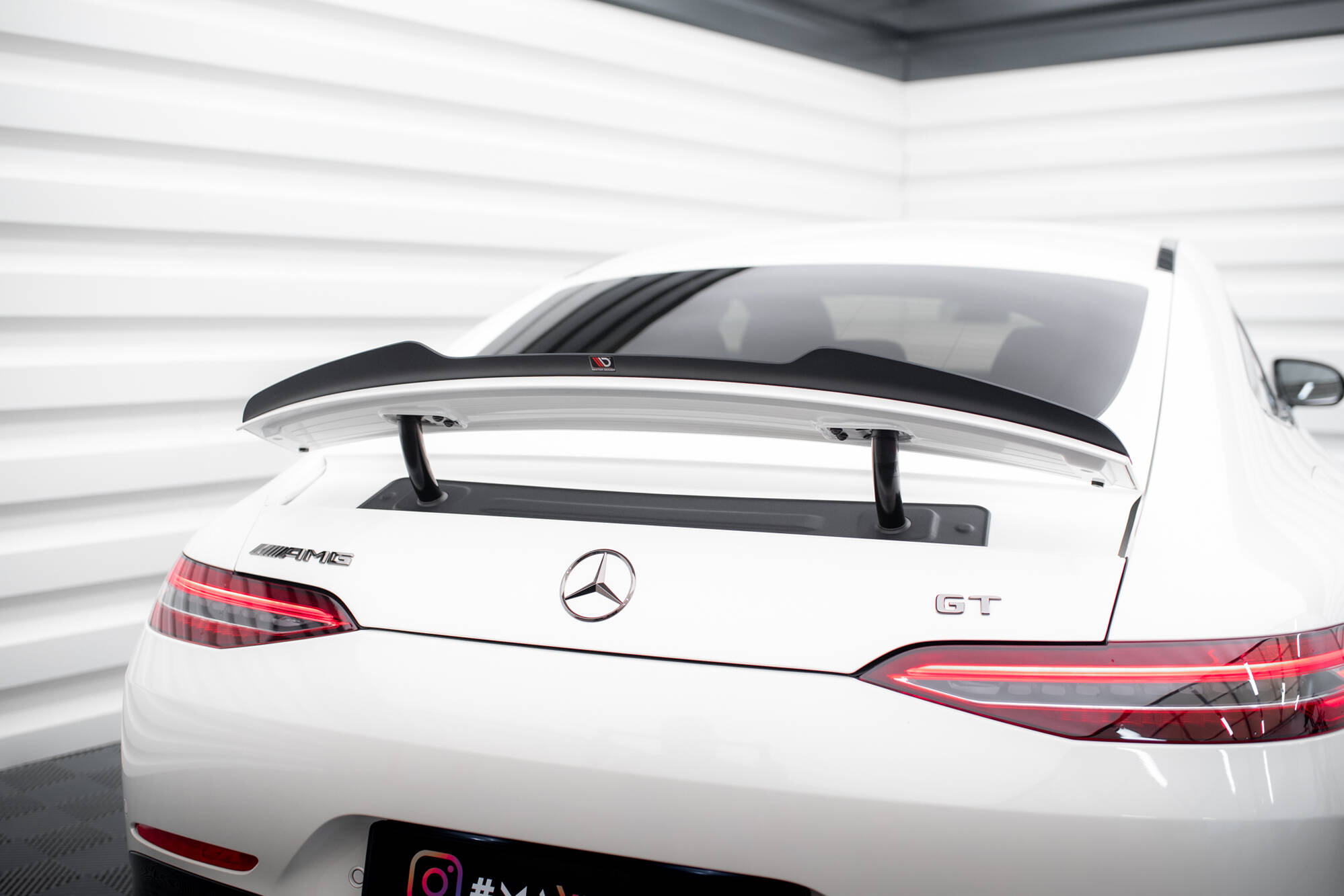 Maxton design gloss black boot spoiler for mercedes-benz amg gt43 gt53 x290 - image 3
