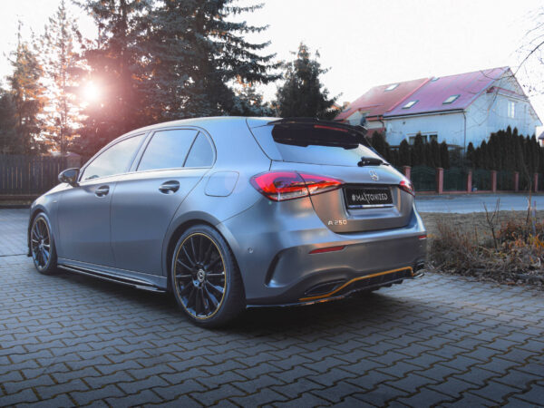 Alternative view of Maxton Design Gloss Black Roof Spoiler For Mercedes-Benz AMG W177