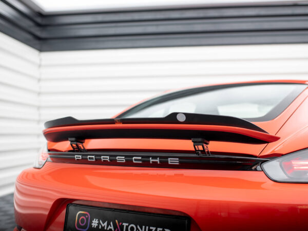 Alternative view of Maxton Design Gloss Black Boot Spoiler For Porsche 718 Cayman 982c