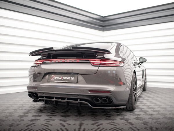 Alternative view of Maxton Design Gloss Black Boot Spoiler For Porsche Panamera 971