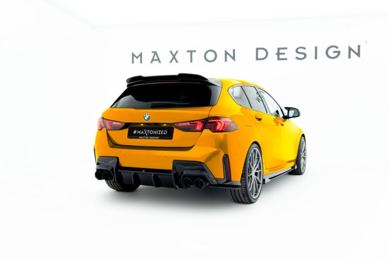 Maxton design gloss black roof spoiler v. 1 for bmw 1 f70 m sport