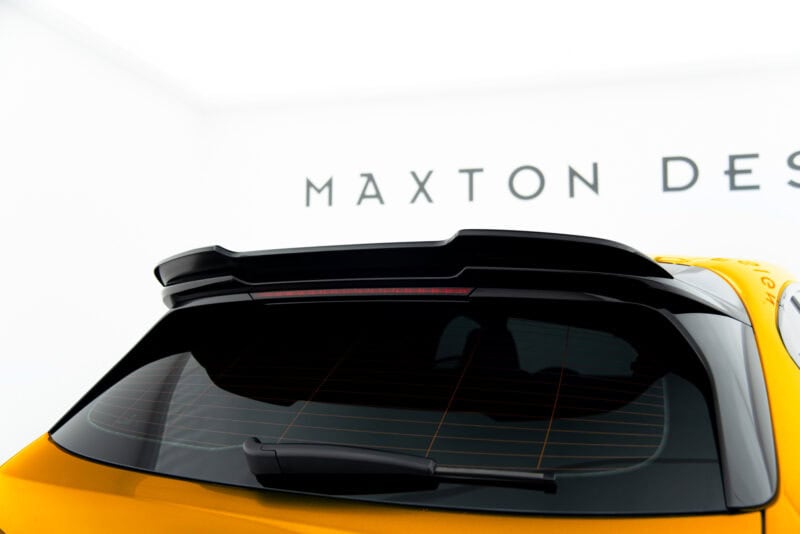 Maxton design gloss black roof spoiler v. 1 for bmw 1 f70 m sport - image 4