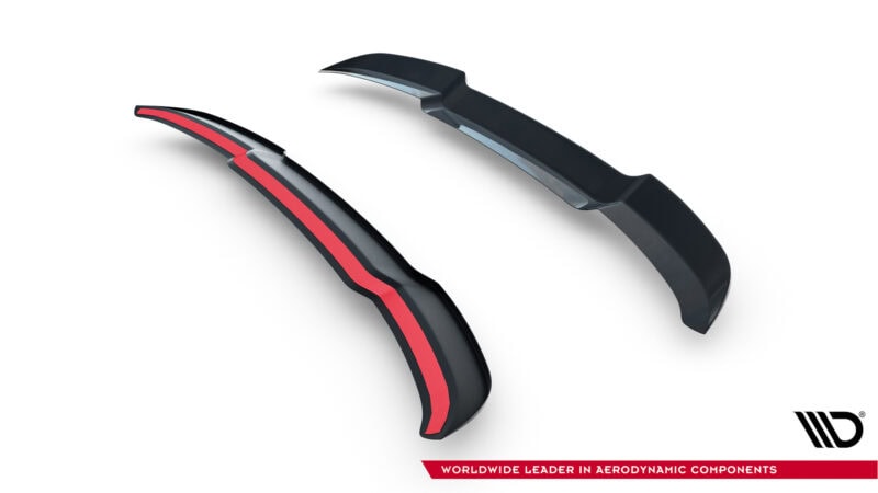 Maxton design gloss black roof spoiler v. 1 for bmw 1 f70 m sport - image 6