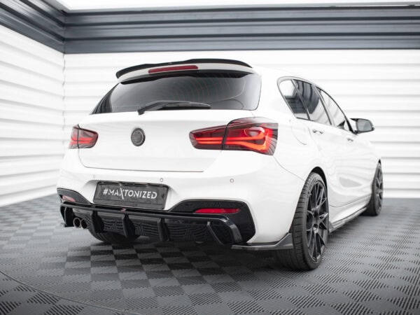 Alternative view of Maxton Design Gloss Black Roof Spoiler V.1 For BMW 1 Series F20 F21 M140i M Sport LCI
