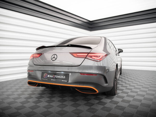 Alternative view of Maxton Design Gloss Black Boot Spoiler V.1 For Mercedes-Benz AMG CLA35 45 C118