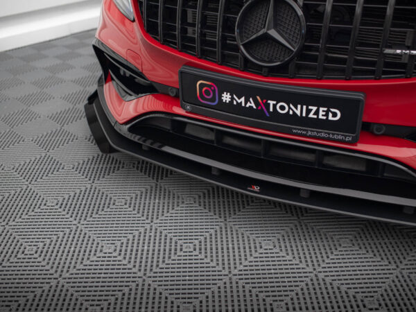 Pol po street pro front splitter flaps mercedes benz a 45 amg aero w176 facelift 19860 5