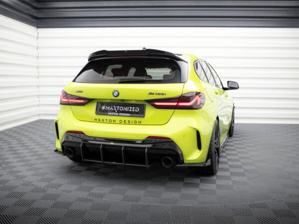 Alternative view of Maxton Design Matte Black Street Pro Style Rear Diffuser V.1 For BMW F40 M135i M Sport