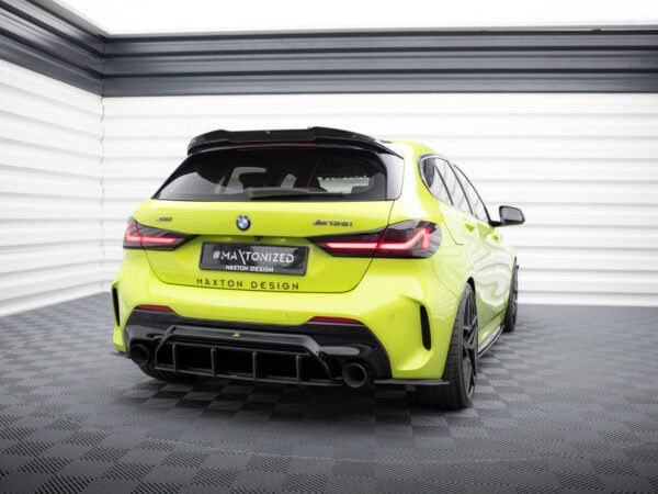 Alternative view of Maxton Design Matte Black Street Pro Style Rear Diffuser V.2 For BMW 1 Series F40 M Sport M135i