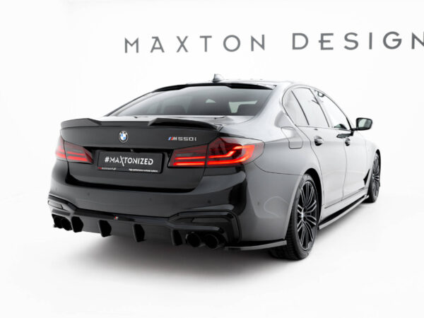 Alternative view of Maxton Design Gloss Black Roof Spoiler For BMW 5 Series G30 M Sport M550i