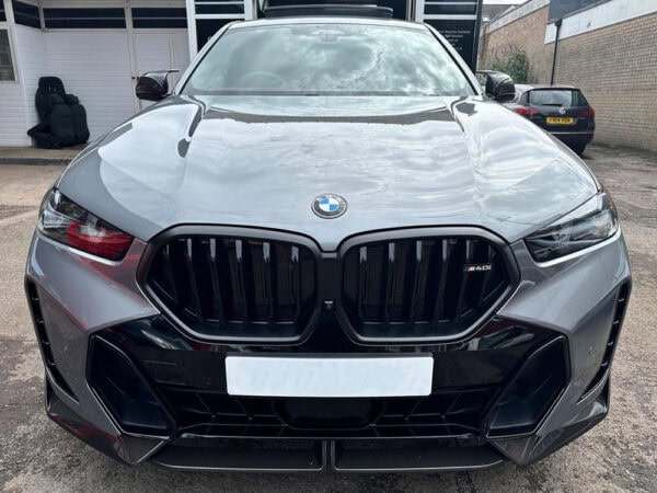Alternative view of BMW G06 X6 LCI Prepreg Performance Style CARBON FIBRE Front Bumper Splitter
