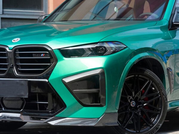 Alternative view of BMW F95 X5M F96 X6M LCI Prepreg Carbon Front Bumper Trims