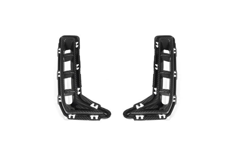 Bmw g05 x5 lci prepreg performance style carbon fibre front bumper corner trims